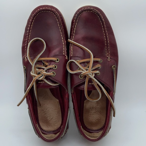 Frye Men’s Sully Boat Leather Mocs Moccasins Loafers Shoes - Picture 3 of 9